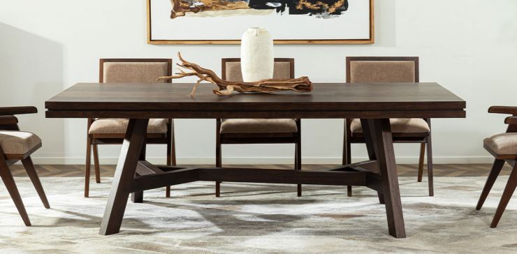 Mesa Comedor 240 x 120 cm Noir Nogal