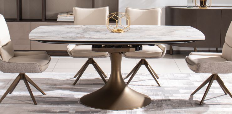 Mesa Comedor 190 x 115 cm Ayre Gris