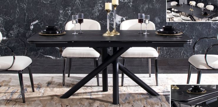 Mesa Comedor 180 x 100 cm Adria Negro