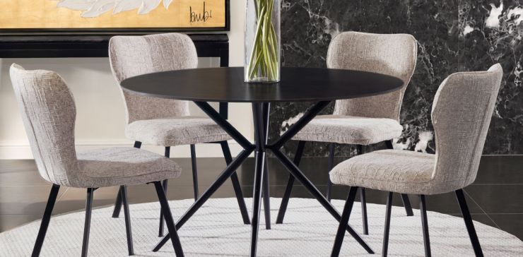 Mesa Comedor 120 cm Rummer Negro