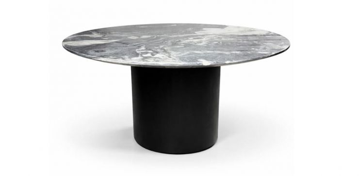 Mesa Comedor de Mármol 140 cm Karra Negro