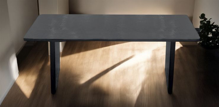 Mesa Comedor Rectangular 200 x 100 cm Julia Negro