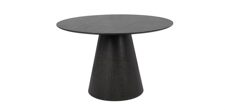 Mesa Comedor Redonda 120 cm Mara Negro