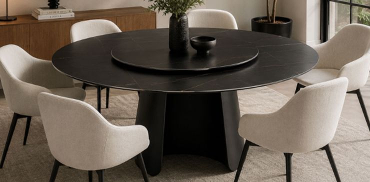 Mesa Comedor 160 cm Orbita Negro