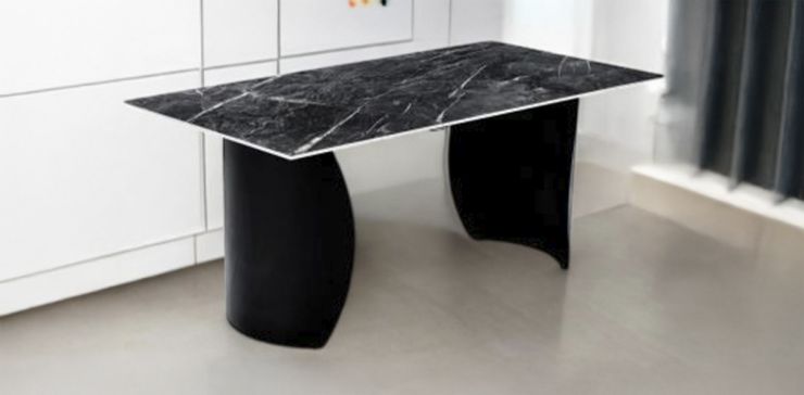 Mesa Comedor Rectangular 180 x 90 cm Salam Negro