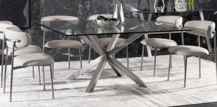 Comedor 160 x 160 cm New Shanghai con 6 Sillas