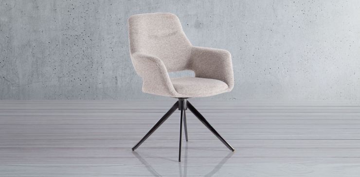 Silla Giratoria Isha Beige