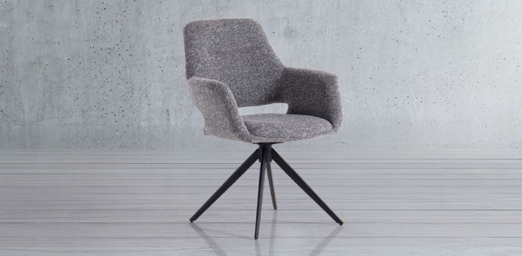 Silla Giratoria Isha Gris