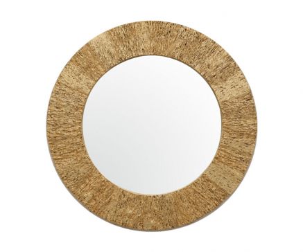 Espejo Círculo Maderat oro 120 x 06 cm