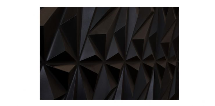 Panel Muro 3D Plástico Muro 3D Dcr Negro