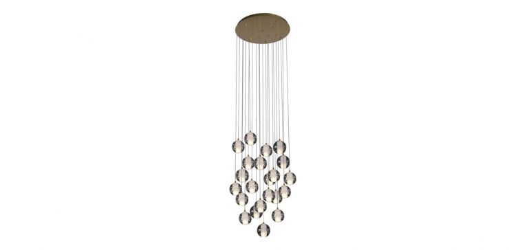 Candil 22 Luces Padua Cnr Dorado