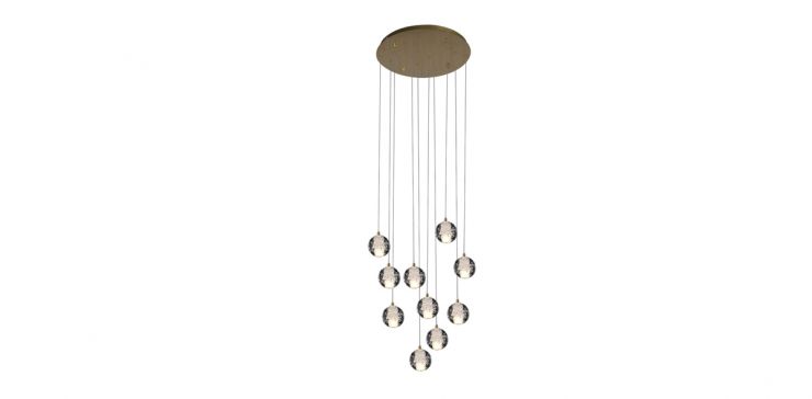 Candil 10 Luces Padua Cnr Dorado