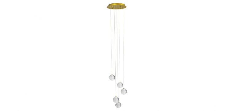 Candil 5 Luces Padua Cnr Dorado