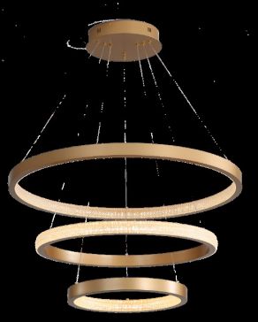 Candil Marcela/3 Cromo Mbo Plata