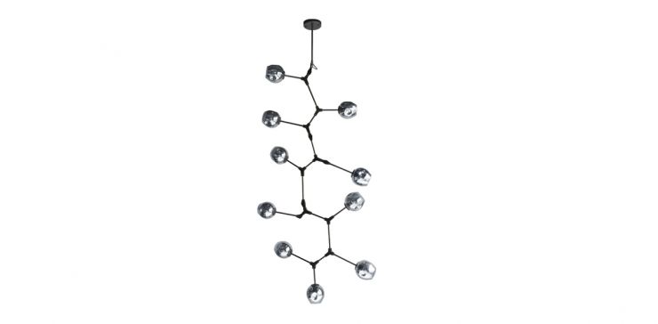 Candil Cnr Negro Grecia 10 Luces