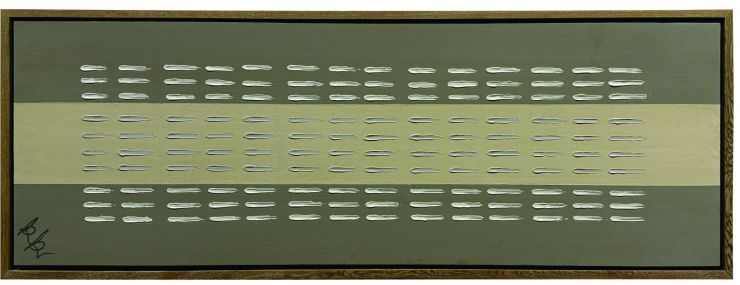 Cuadro Decorativo 60 x 160 cm Hilvan Blanco