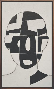 Cuadro Decorativo 90 X 150 Cm Suluetas Ii Blanco