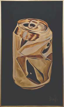 Cuadro Decorativo 90 X 150 Cm Golden Steel Dorado