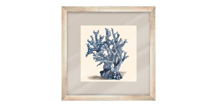 Cuadro Decorativo 60 x 60 cm Ocean Coral Gris