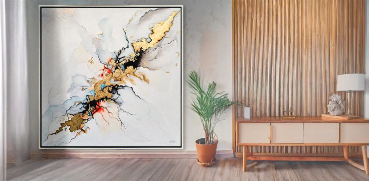 Cuadro Decorativo 180 x 180 cm Armonia Multicolor