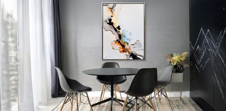 Cuadro Decorativo 130 x 100 cm Etereo Multicolor