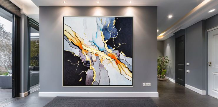 Cuadro Decorativo 180 x 180 cm Hollin Multicolor