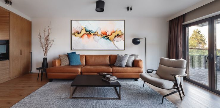 Cuadro Decorativo 200 x 120 cm Relámpago Multicolor