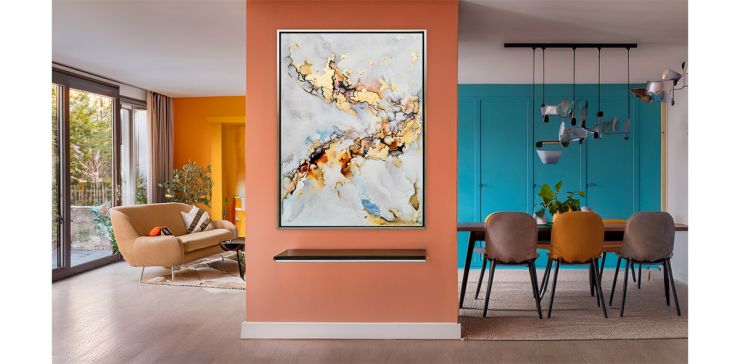 Cuadro Decorativo 130 x 100 cm Sonido Multicolor