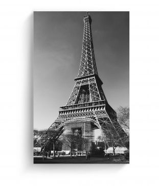Cuadro 105 X 70 Cm Torre Eiffel Kyz Tela Multicolor