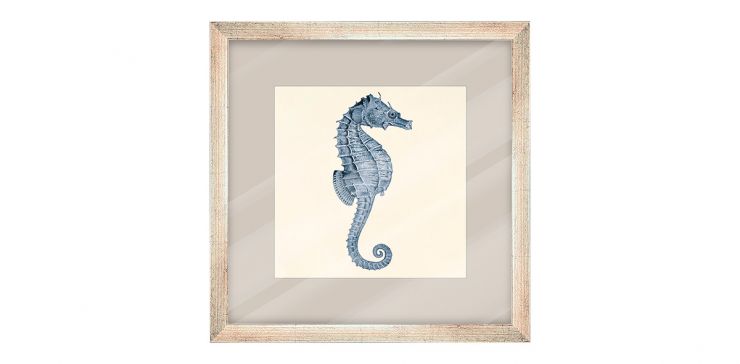 Cuadro Decorativo 60 x 60 cm Ocean Sheldon Plata