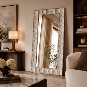 Espejo de Cristal 209 x 109 cm Muvo Beige