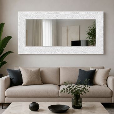 Espejo de Cristal 184 x 95 cm Lisboa Blanco