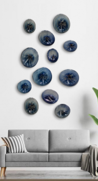 Figura de Cristal Deformes Dzo Azul 12 Piezas
