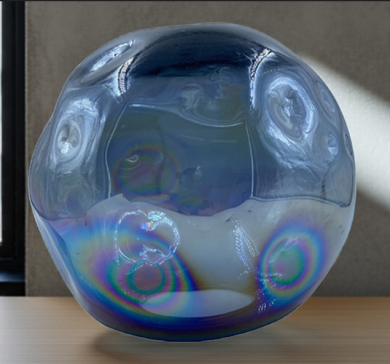 Figura de Cristal 30 cm Picasso Dzo Azul