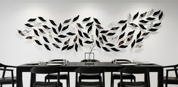 Figura de Cristal 180 x 250 cm Quetzal Multicolor 78 Piezas