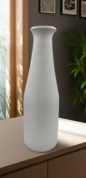 Jarrón de Cristal Lechero Dzo Gris