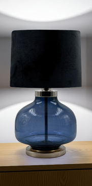 Lámpara de Mesa de Cristal Berry Dzo Azul