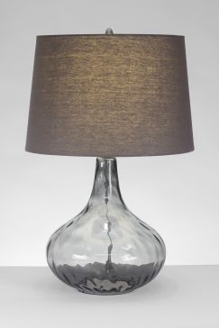 Lampara de Mesa Kurot Vidrio Gris Bte
