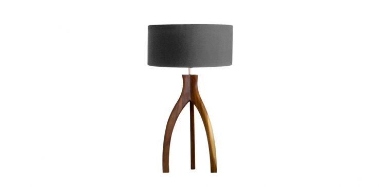 Lampara De Mesa Triip 40 Gris Oscuro Rey
