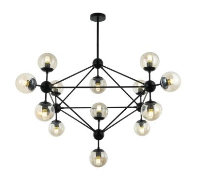 Candil Vintage Esferas Hyl Negro