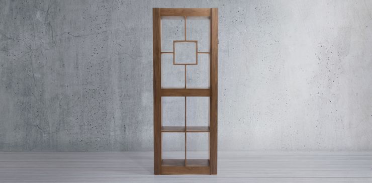 Librero Bar Britz Nogal Enigma