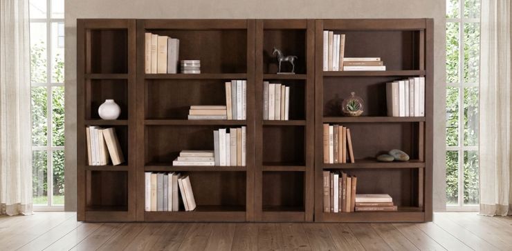 Libreros Britz Nogal 4 piezas Dinámica