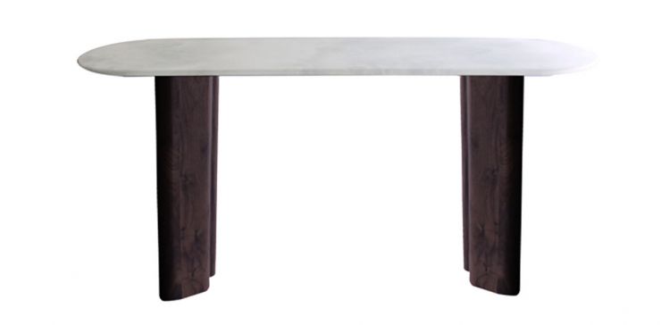 Mesa Consola de Mármol Viena Blanco