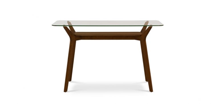 Mesa Consola de Cristal 110 x 40 cm Seos Natural