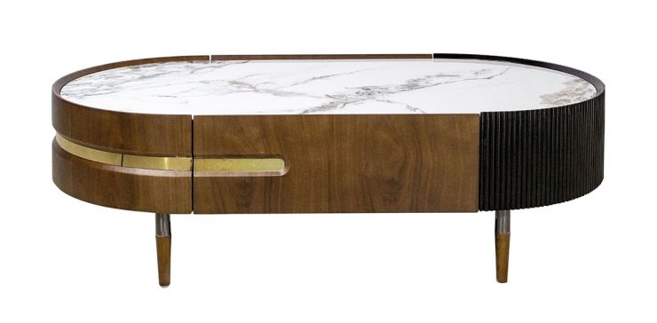 Mesa de Centro 130 x 70 cm Maxime Blanco