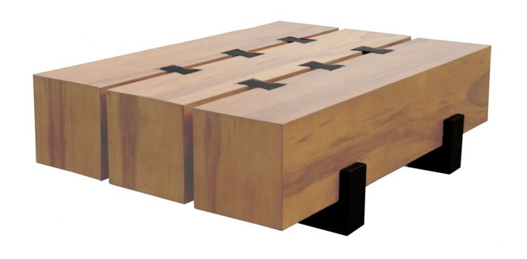 Mesa de Centro Rectangular 140 x 100 cm Arcano Parota
