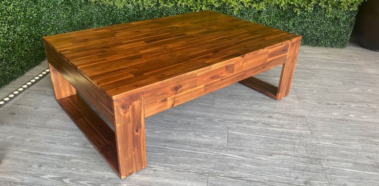 Mesa de Centro Rectangular 120 X 80 cm Kipos Café