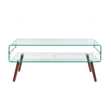 Mesa de Centro 110 X 55 Cm Rectangular denver Vidrio