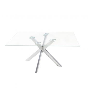 Mesa de Centro 120 X 65 Cm Rectangular Roma Vidrio