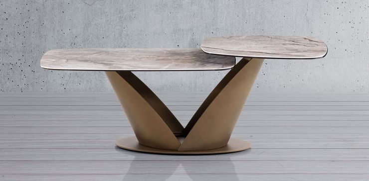 Mesa de Centro 125 x 60 cm Ayre Gris